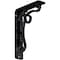 Ekena Millwork Orleans Wrought Iron Bracket, (Single center brace), Antiqued Pewter 1 1/2"W x 5 1/2"D x 8"H BKTM01X05X08SOLAPW - alternate 1